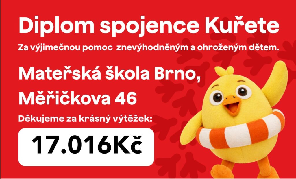 Poděkování od Kuřete za neuvěřitelnou solidaritu a otevřená srdce našim rodičům, dětem i všem zaměstnancům – Jarmark pro Kuře stál opravdu za to !
