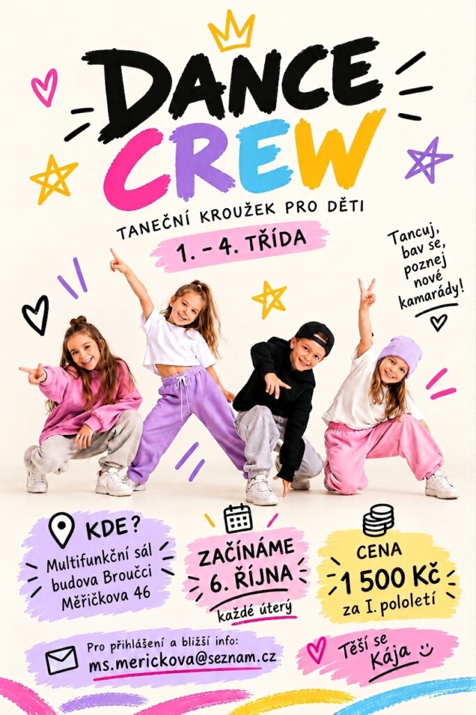Na přání našich bývalých „hopíků“ otevíráme pokračování pro všechny tanečnice a tanečníky         z I. stupně základních škol